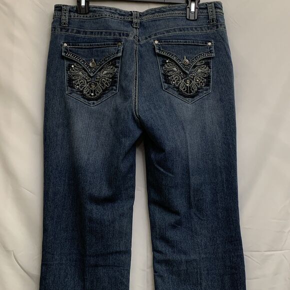 Nine West Date Night Fit Jeans Womens 30 / 10 Boot Cut - Picture 5 of 9